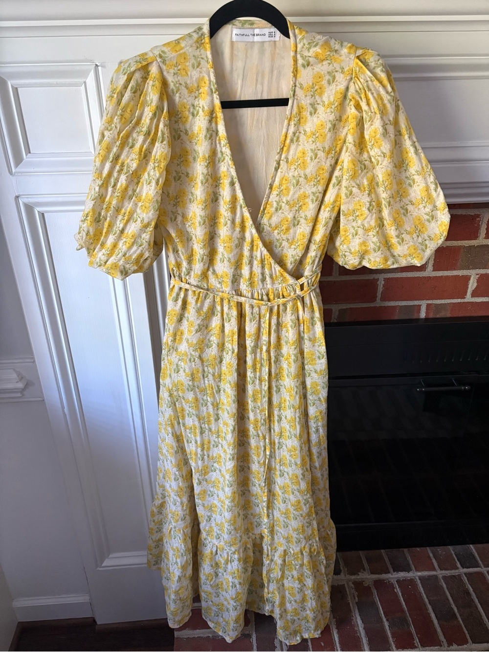 Faithfull the Brand Thulla floral-print linen wrap midi dress - Picture 6 of 6